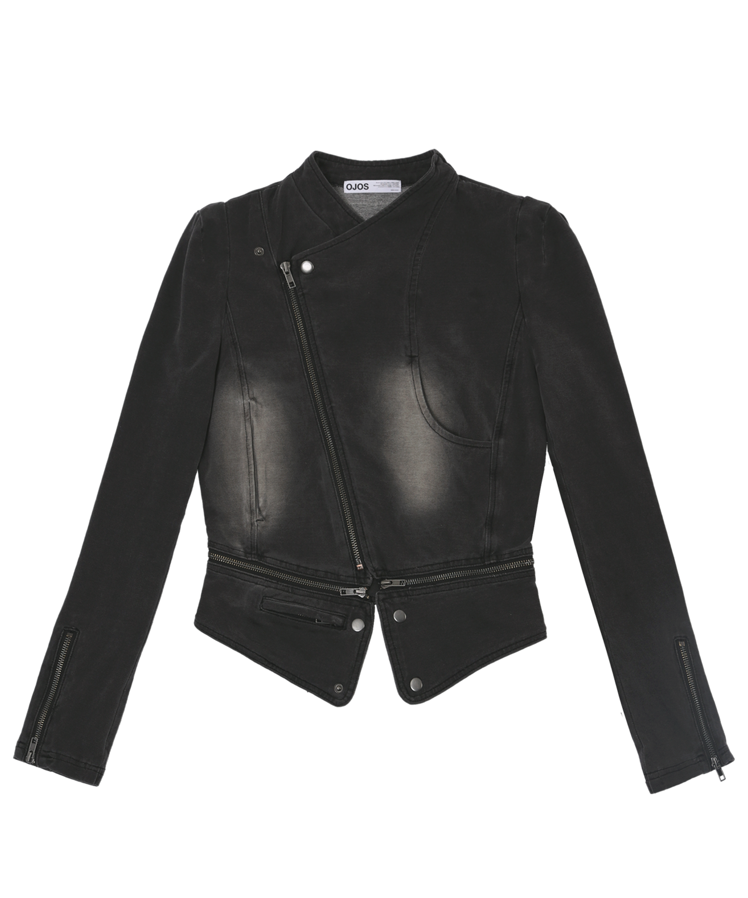 Span Denim Rider Jacket / Charcoal